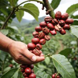 coffee beans in the tree